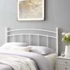 Headboard, Twin Size, Metal, White, Modern Contemporary Urban Design, Bedroom Master Guest Suite view 2