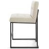 America Luxury - Stools Counter Stool Chair, Metal, Black Beige, Modern, Bar Pub Cafe Bistro Hotel Restaurant Hospitality view 4