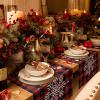 Christmas White Snowflake Table Runners Burlap-Cotton Runner 120 Inche Long, Red and Black Buffalo Plaid Farmhouse Holiday Table Runners, Outdoor Dining Tablecloths Decor for Party/Wedding 13x120 view 3