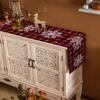 Christmas White Snowflake Table Runners Burlap-Cotton Runner 120 Inche Long, Red and Black Buffalo Plaid Farmhouse Holiday Table Runners, Outdoor Dining Tablecloths Decor for Party/Wedding 13x120 view 4
