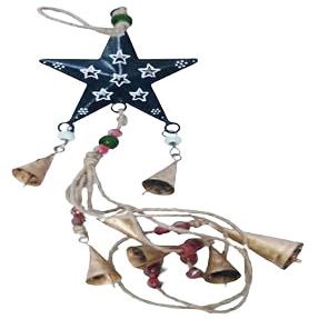 Home & Garden Decor for Christmas Decor wall Metal Decorative hangings Beautiful for Living Room/Garden Decoration (Navy Blue)