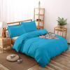 100% Cotton 800 TC 1 Piece Duvet Cover With Button Closure & Corner Ties And 2 Pillowcase, Cooling Comforter Cover Set, Soft Sateen Weave King/California King Size Turquoise 3 PCs Duvet Cover Set view 1