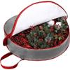 Ram Grey Waterproof Wreath Storage Bag with Zip Waterproof Wreath Storage Bags for 30 INCH view 1