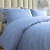 100% Cotton 4 Piece Zipper Closure Duvet Set 12" Deep Pocket, 800 Thread Count Cooling Comforter Cover Set, Soft Sateen Weave Twin Size Light Blue Duvet Cover Set view 3