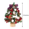 JANXLE Table Top Christmas Tree, Artificial Christmas Trees Small Home Office Shop Desktop Decoration Xmas Tree with LED String Lights & Ornaments view 3