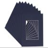 CountryArtHouse Navy Blue Acid Free 7x7 Square Picture Frame Mat with White Core Bevel Cut for 5x5 Pictures - Fits 7x7 Frame view 1