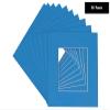 CountryArtHouse Bay Blue Acid Free 7x7 Square Picture Frame Mat with White Core Bevel Cut for 5x5 Pictures - Fits 7x7 Frame view 2