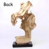 ZKSYLSM Abstract Love Couple Sculpture - Romantic Resin Statue in Gold for Modern Home Decor, Wedding view 4