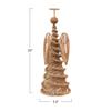 Creative Co-Op Hand-Woven Bankuan Spiral Cone Angel, Natural view 2
