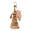 Creative Co-Op Hand-Woven Bankuan Spiral Cone Angel, Natural view 3