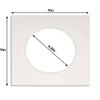 CountryArtHouse Topaz Acid Free 7x7 Circle Picture Frame Mat with White Core Bevel Cut for 5x5 Pictures - Fits 7x7 Frame view 3