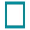 CountryArtHouse Teal Acid Free 16x16 Picture Frame Mats with White Core Bevel Cut for 12x12 Pictures - Fits 16x16 Frame - One Mat - with Bag & Backing view 3