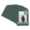 CountryArtHouse Hunter Green Acid Free 5x7 Picture Frame Mats with White Core Bevel Cut for 4x6 Pictures - Fits 5x7 Frame - Pack of 25 Mats view 1