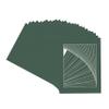 CountryArtHouse Hunter Green Acid Free 5x7 Picture Frame Mats with White Core Bevel Cut for 4x6 Pictures - Fits 5x7 Frame - Pack of 25 Mats view 3
