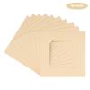 CountryArtHouse Beige Acid Free 7x7 Square Picture Frame Mat with White Core Bevel Cut for 5x5 Pictures - Fits 7x7 Frame view 2