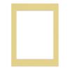 CountryArtHouse Soft Yellow Acid Free 16x16 Picture Frame Mats with White Core Bevel Cut for 12x12 Pictures - Fits 16x16 Frame - One Mat - with Bag & Backing view 3