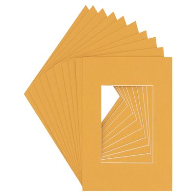 CountryArtHouse Topaz Acid Free 7x7 Square Picture Frame Mat with White Core Bevel Cut for 5x5 Pictures - Fits 7x7 Frame