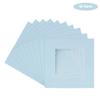 CountryArtHouse Baby Blue Acid Free 7x7 Square Picture Frame Mat with White Core Bevel Cut for 5x5 Pictures - Fits 7x7 Frame view 2