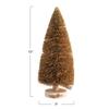 Creative Co-Op Sisal Bottle Brush Tree with Wood Base, Gold Color view 2