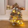JANXLE Table Top Christmas Tree with Led String Light Ornaments Small Artificial Christmas Trees for Home Office Shop Desktop Xmas Party Decorations,H45cm view 2