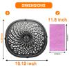 Air Fryer Grill Pan Replacement Parts for 7QT PowerXL Gowise Air Fryers, Upgraded Nonstick Air Fryer Crisper Plate Tray, Air Fryer Rack with Rubber Bumpers for 7QT Air Fryer, Dishwasher Safe view 2