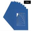 CountryArtHouse Royal Blue Acid Free 7x7 Square Picture Frame Mat with White Core Bevel Cut for 5x5 Pictures - Fits 7x7 Frame view 2