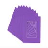 CountryArtHouse Purple Acid Free 7x7 Square Picture Frame Mat with White Core Bevel Cut for 5x5 Pictures - Fits 7x7 Frame view 1