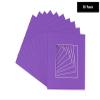 CountryArtHouse Purple Acid Free 7x7 Square Picture Frame Mat with White Core Bevel Cut for 5x5 Pictures - Fits 7x7 Frame view 2