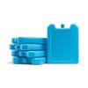 Cool Coolers by Fit + Fresh, 5 Pack Days of the Week Ice Blocks, Compact & Reusable Ice Packs for Lunch Boxes & Coolers, Blue view 4