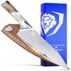 Dalstrong Chef Knife - 8 inch Blade - Premium 9CR18MOV HC Steel - Full Tang - White Resin Handle - Chef's Knife - Valhalla Series - Razor Sharp Kitchen - Professional Leatther Sheath view 1