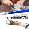 Dalstrong Chef Knife - 8 inch Blade - Premium 9CR18MOV HC Steel - Full Tang - White Resin Handle - Chef's Knife - Valhalla Series - Razor Sharp Kitchen - Professional Leatther Sheath view 4