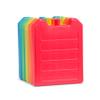 Cool Coolers by Fit + Fresh, 5 Pack Days of the Week Ice Blocks, Compact & Reusable Ice Packs for Lunch Boxes & Coolers, Multi Colored view 2