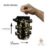 Luz Maria 7 Wick Black Ritual Candle, 12 cm x 7 cm, Chile Tumba Trabajo Style, Includes Instruction Guide, Spiritual and Protection Use, Made in Mexico view 2