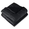 Bare Home Weighted Blanket King Size 25lb (80" x 87") for Adults - Minky Fleece - Premium Heavy Blanket Nontoxic Glass Beads (Black, 80"x87") view 1