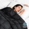 Bare Home Weighted Blanket King Size 25lb (80" x 87") for Adults - Minky Fleece - Premium Heavy Blanket Nontoxic Glass Beads (Black, 80"x87") view 2