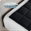 Bare Home Weighted Blanket King Size 25lb (80" x 87") for Adults - Minky Fleece - Premium Heavy Blanket Nontoxic Glass Beads (Black, 80"x87") view 3