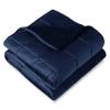 Bare Home Weighted Blanket King Size 25lb (80" x 87") for Adults - Minky Fleece - Premium Heavy Blanket Nontoxic Glass Beads (Dark Blue, 80"x87") view 1