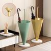 Umbrella Racks Metal Umbrella Stand,Umbrella Storage Bucket with Stable Marble Base,Umbrella/Cane Storage Rack,for Family Business Hotel Lobby (Color : Golden) view 2