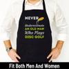 FunnyLazy Never Underestimate An Old Man That Plays Disc Golf T-Shirt Birthday Black Apron Kitchen Aprons - 1Size fits all for Men Women view 2