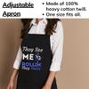 FunnyLazy Jiu Jitsu Shirt - They See Me Rollin They Hatin - great T-Shirt Birthday Black Apron Kitchen Aprons - 1Size fits all for Men Women view 3