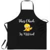 FunnyLazy This Chick Is Retired Retirement Pension Chicken T-Shirt Birthday Black Apron Kitchen Aprons - 1Size fits all for Men Women view 1