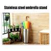 Umbrella Racks Stainless Steel Umbrella Stand,Round Umbrella Bucket,Entryway Umbrella Storage Rack,Used for Home/Business Office Public Places,21x21x50cm view 3