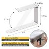 6 Tablecloth Clips, Stainless Steel Table Clamps Table Cloth Holders, Portable Tablecloth Clamp for Fixing (Silver) view 3
