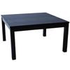BJDesign Kotatsu - Japanese Heated Table - Wooden Chabudai Furniture with 120V Electric Heater - Low-Lying Dining and Work Desk with Temperature Control Knob (29x29in, Black) view 1