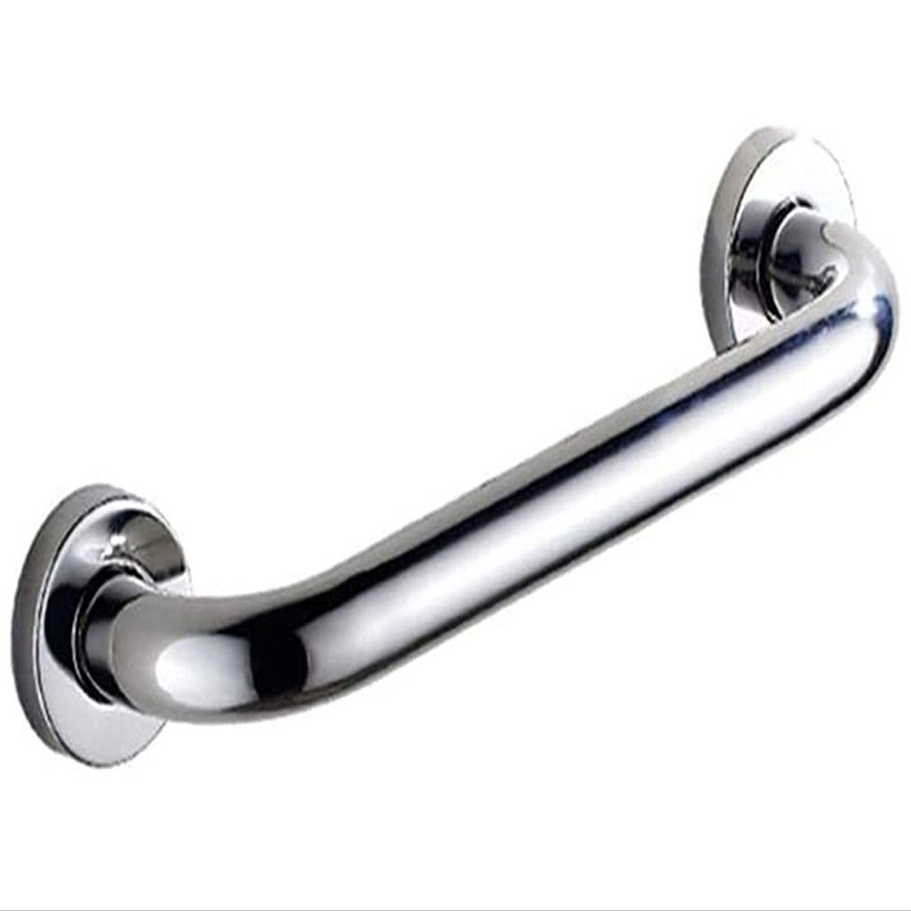 LUOFDCLDDD Safety Grab Bar,Shower Grab Bars, Polished Chrome Bathroom Handrail Safety Support Handle Handle for Bathtub Toilet Disabled Elderly Children Assist/Silver/48Cm