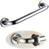 LUOFDCLDDD Safety Grab Bar,Shower Grab Bars, Polished Chrome Bathroom Handrail Safety Support Handle Handle for Bathtub Toilet Disabled Elderly Children Assist/Silver/48Cm view 4