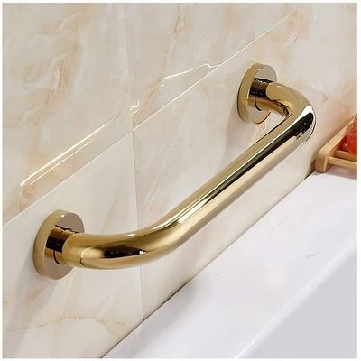 LUOFDCLDDD Safety Grab Bar,Brass Chrome Grab Bar Bathroom, Barrier-Free Non-Slip Support Handle Toilets Showers Safety Assist Support Rail for Elderly Pregnant Women Children/35Cm