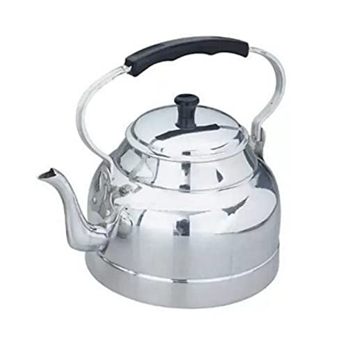 Aluminum Camping Teapot Top Handle Heat Resistant Handle Picnic Travel Outdoor Teapot Kettle (1.75L)