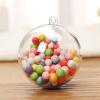 30pcs 7/8/9/10cm Transparent Hanging Ball New for Xmas Tree Bauble Clear Plastic Home Party Christmas Decorations Gift Craft (9cm) view 3
