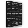 20x Entrepreneur Definitions Wall Art Office Decor Canvas Print, Inspirational Modern Art Noun Verb Definitions Motivational Wall Art Quotes (36" x 24" in) view 1